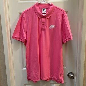 Nike Men’s Pink Polo Shirt